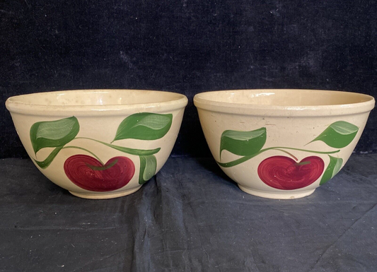 Watt Ware USA Apple 4" Bowl Set of 2