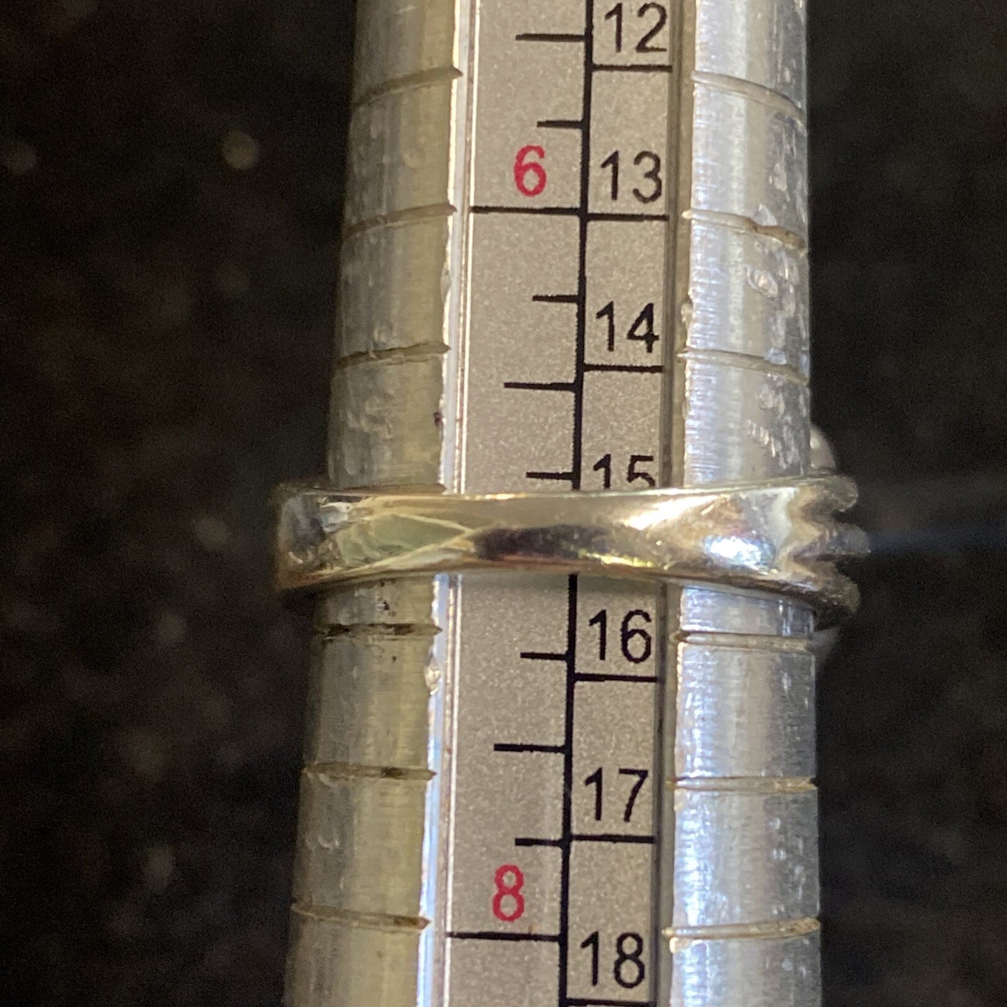 Sterling Silver 925 Onyx & CZ Stones Flower Shaped Ring SZ 7 7.2g