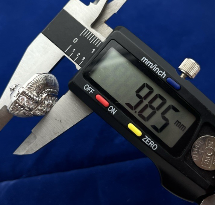 Judith Ripka Sterling Silver CZ Stone Enhancer Pendant 12.49g