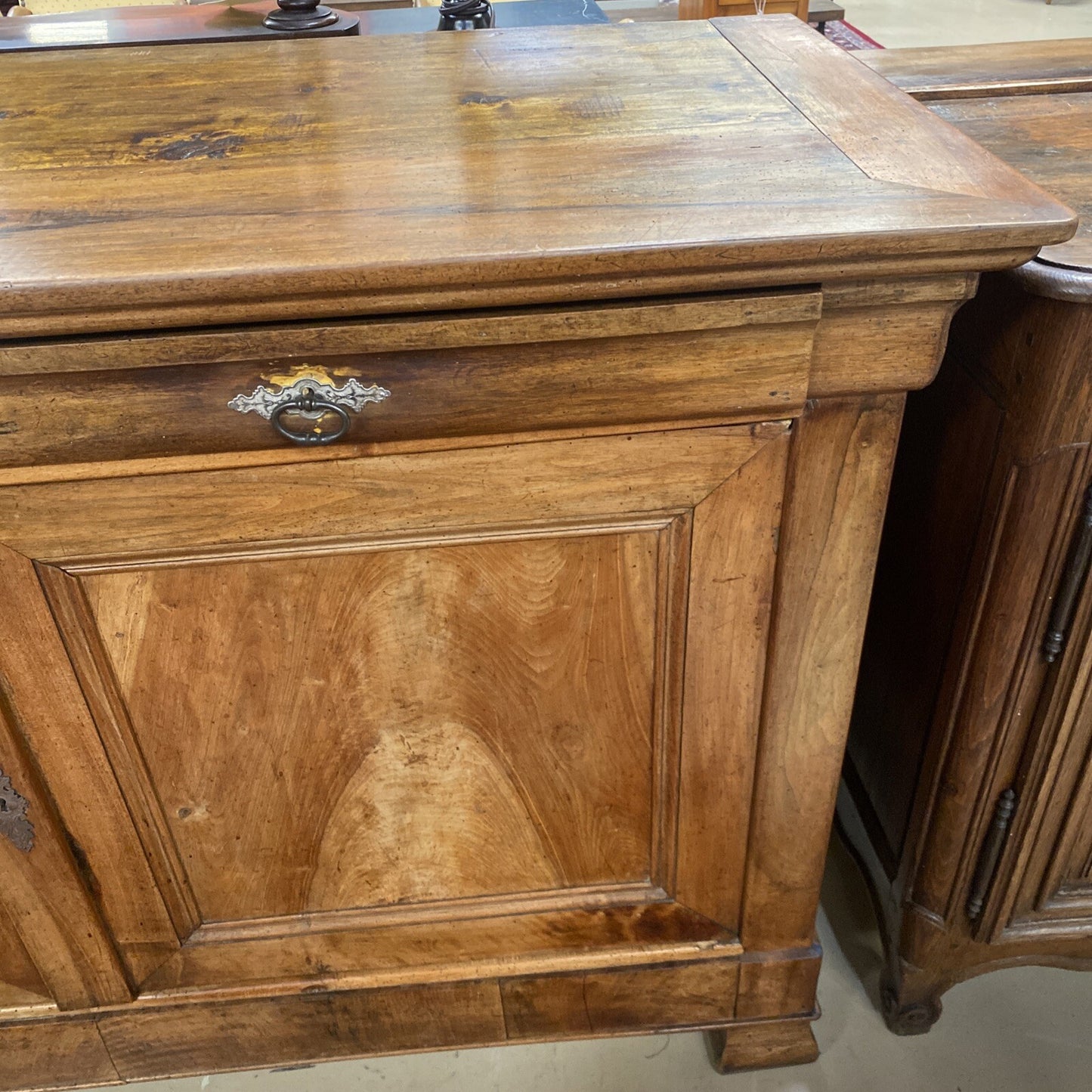 Antique French Louis Philippe Walnut Sideboard Commode Chest Buffet
