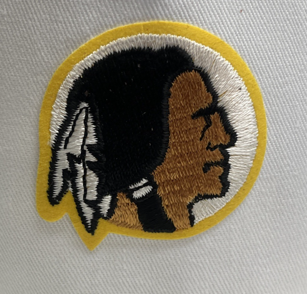 Vintage 100% Cotton NFL Washington Redskins Mascot Profile Snapback Canvas Hat