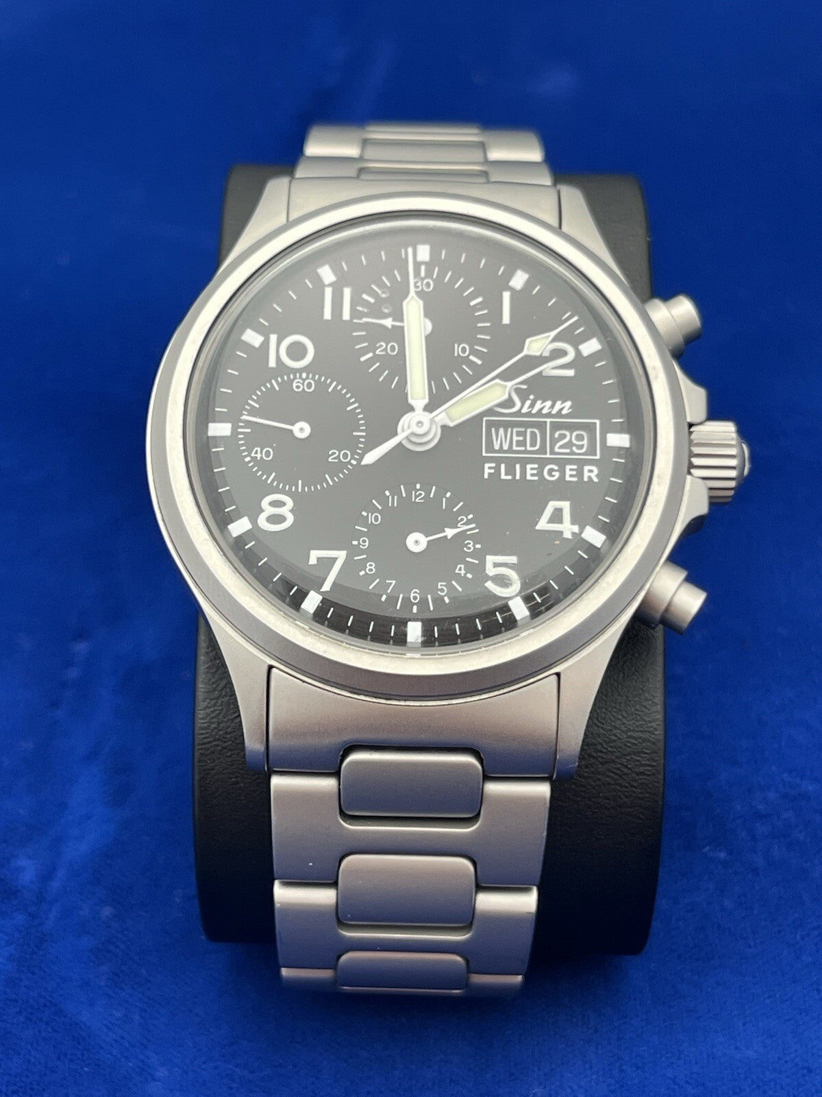 Sinn 356 Flieger H Band Bracelet Mechanical Chronograph Watch