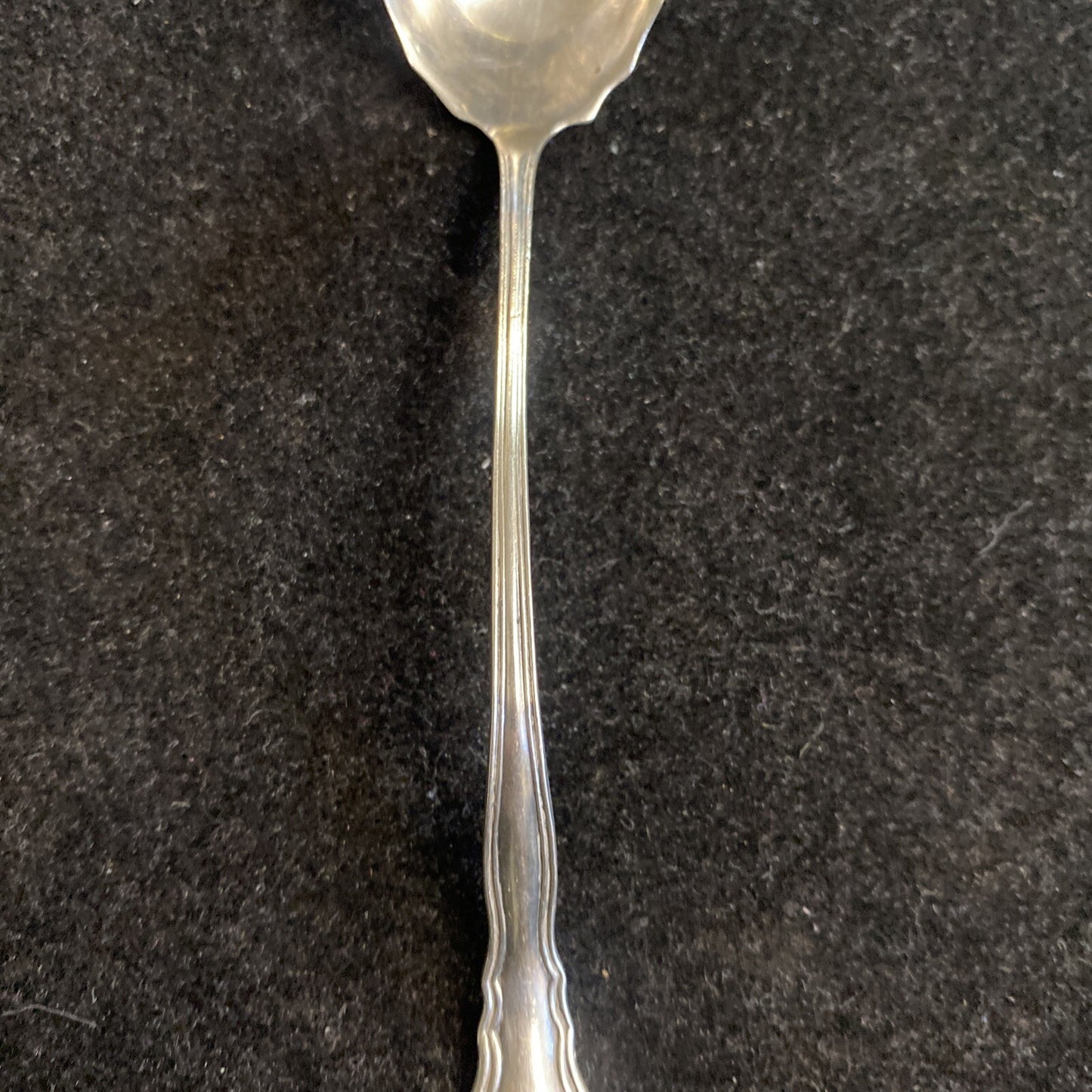 P.W. Ellis & Co. "Chippendale" 5" Sauce Ladle 16.5g Monogrammed 1922
