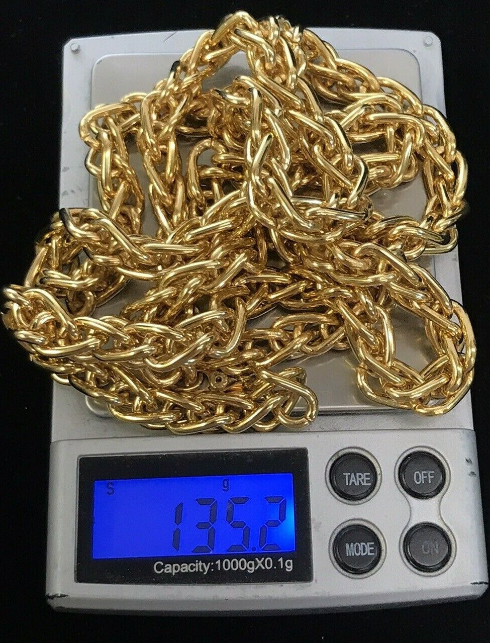 Like New  Monet 36" Heavy Gold Chain 135 grams 1980's