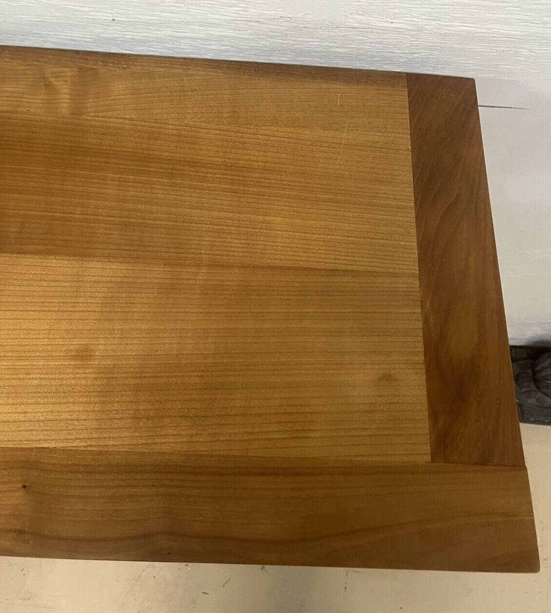 French Louis Philippe Blonde Three Door Sideboard Buffet Server Enfilade 78"W