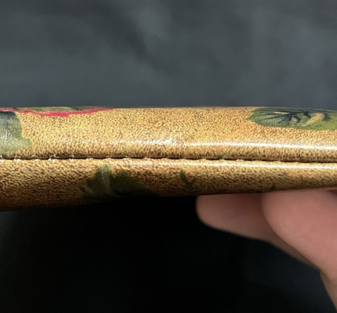 Patricia Nash Cassini  Vintage Victorian Garden Leather Wristlet 9"