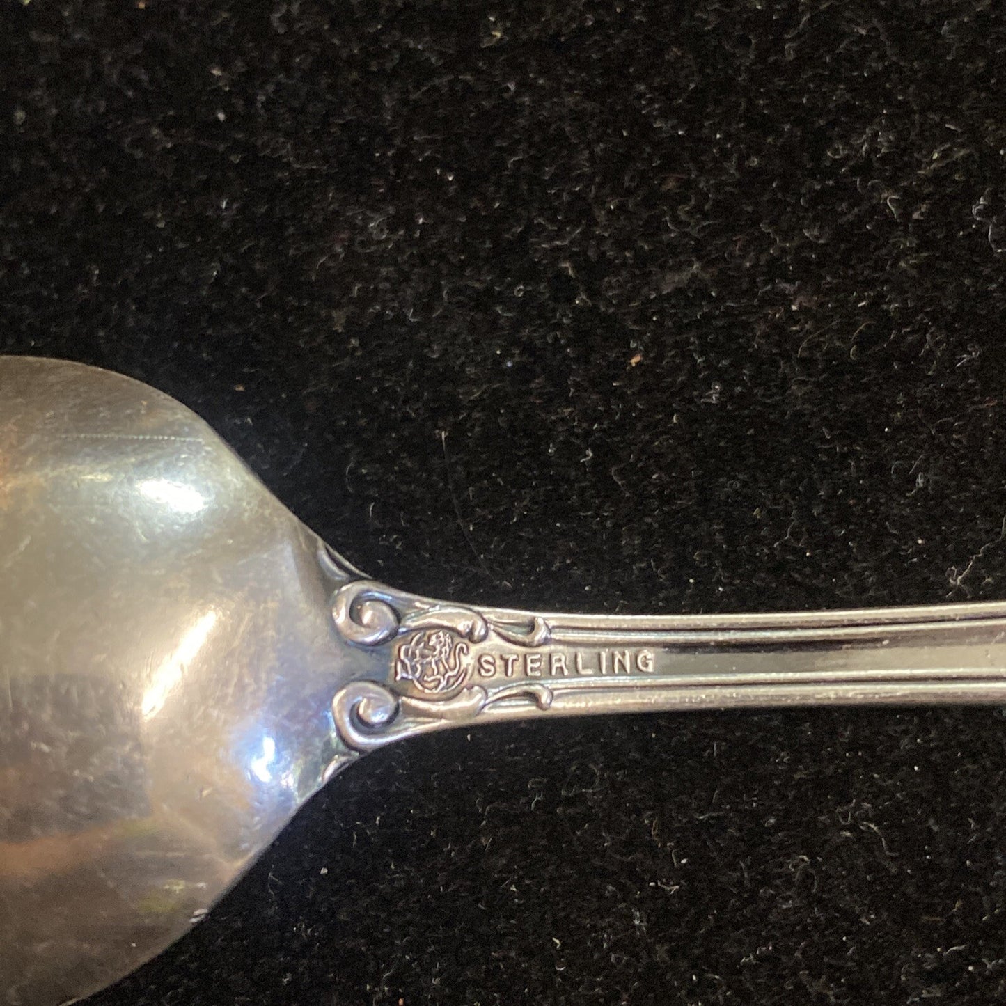 FRANK SMITH COLBERT STERLING SILVER 5.5" COFFEE SPOON -engraved Julia 1921 15.8g