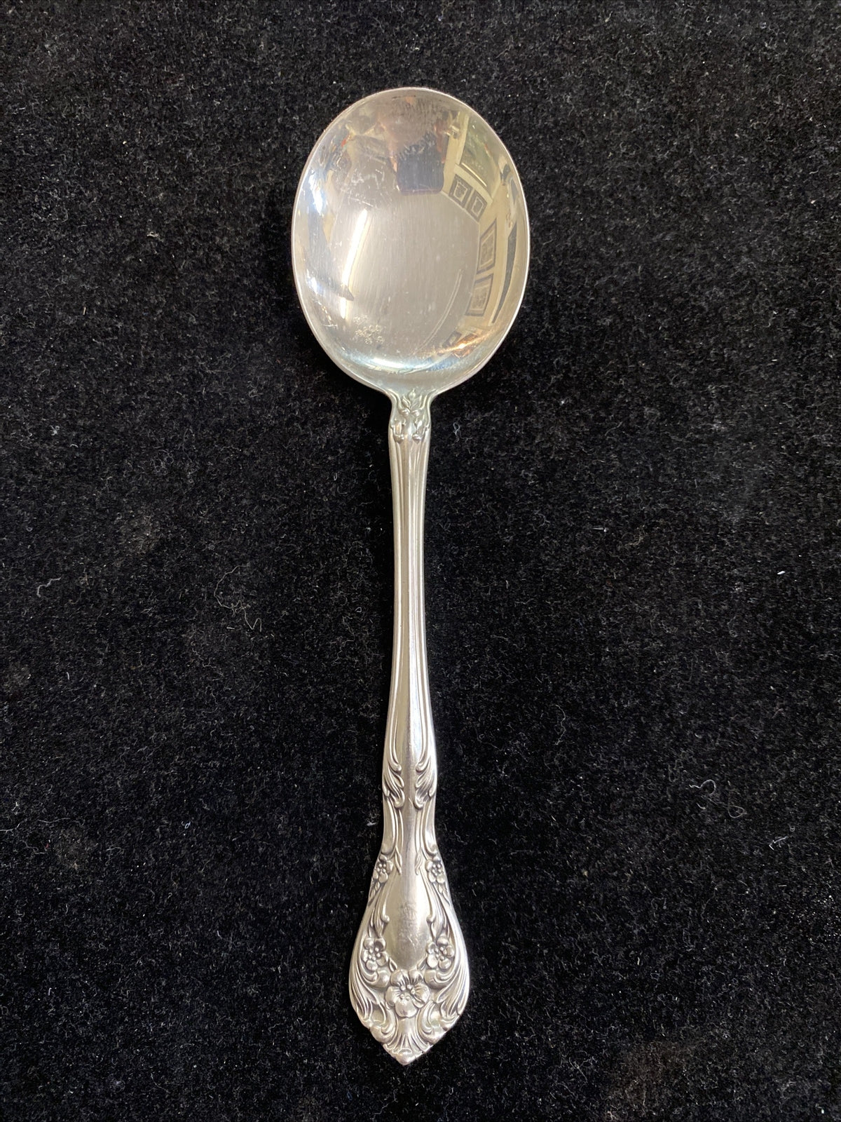 1x Alvin Sterling Silver "Chateau Rose" Soup Spoon  6 1/4" No Mono 12 available