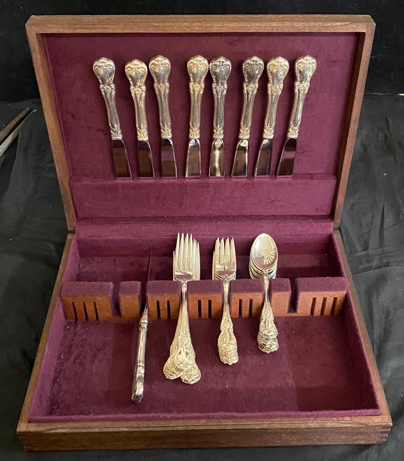 Towle Sterling Old Master 1942 7 1/4" Dinner Fork 5 Avail 52.1g