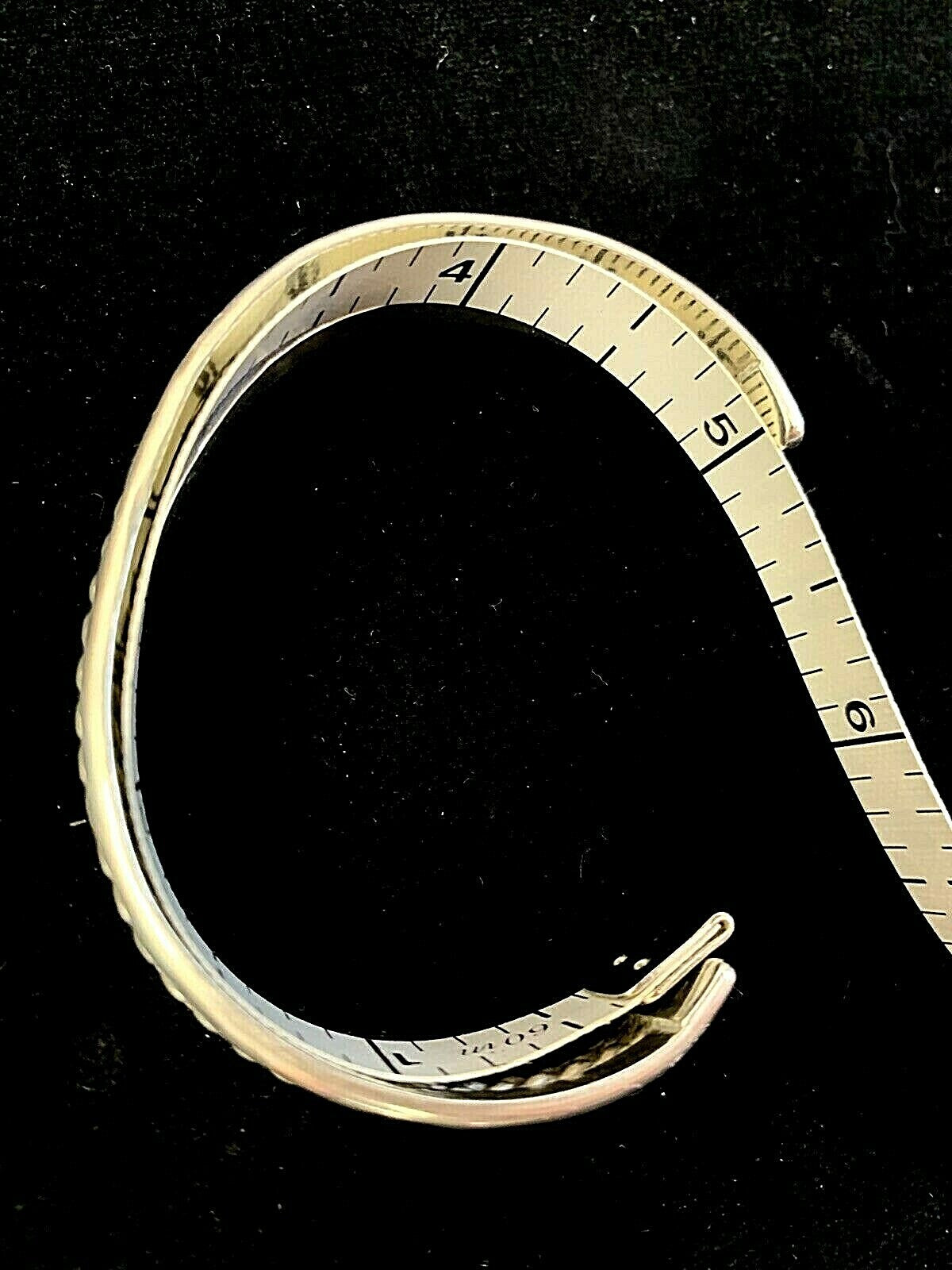 Navajo Sterling Silver Cuff Bracelet Twisted Wire Cable Southwestern Vtg