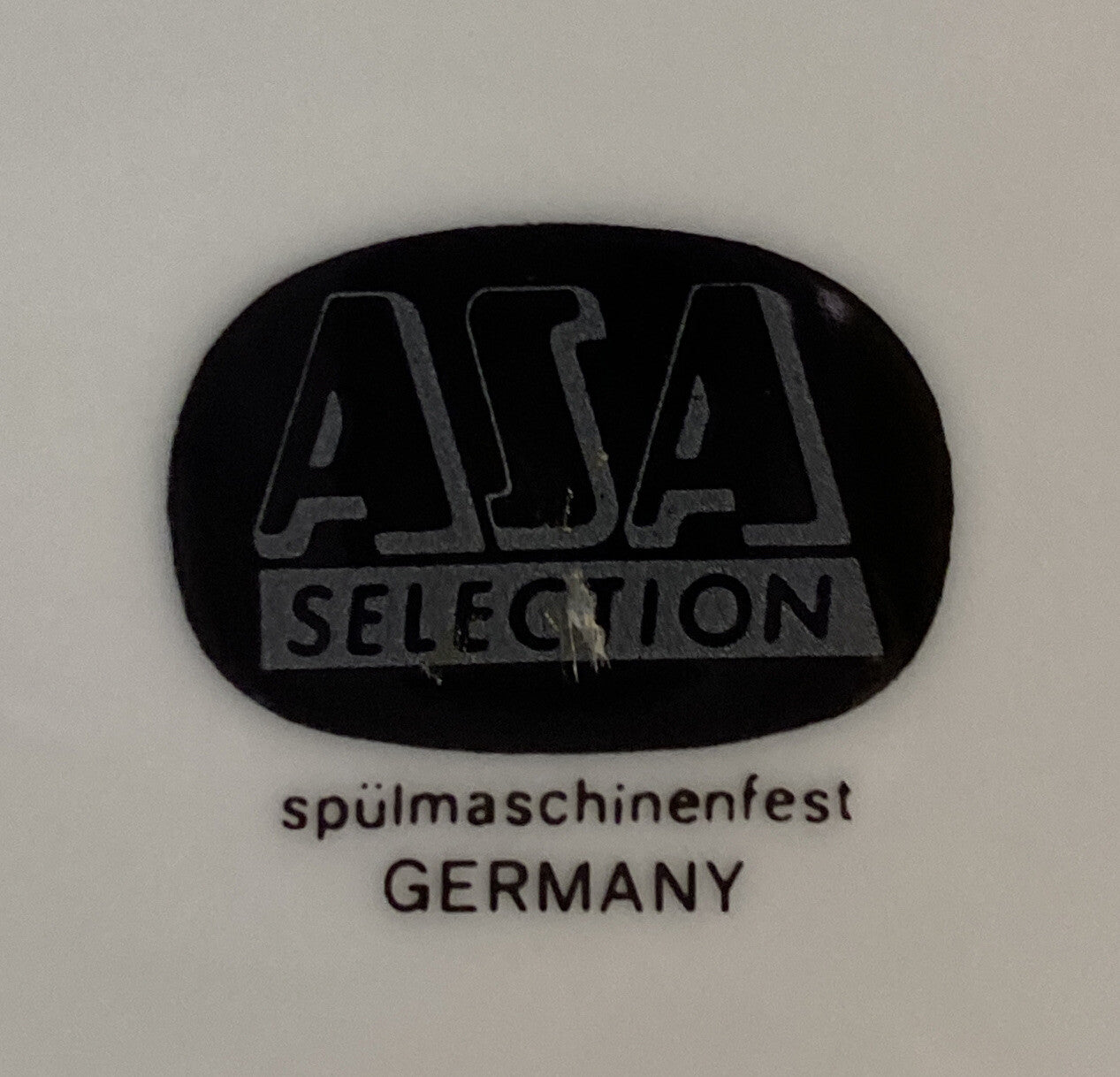 Germany ASA Pair 10" Porcelain Plates Post Modern Abstract 1980s BH173