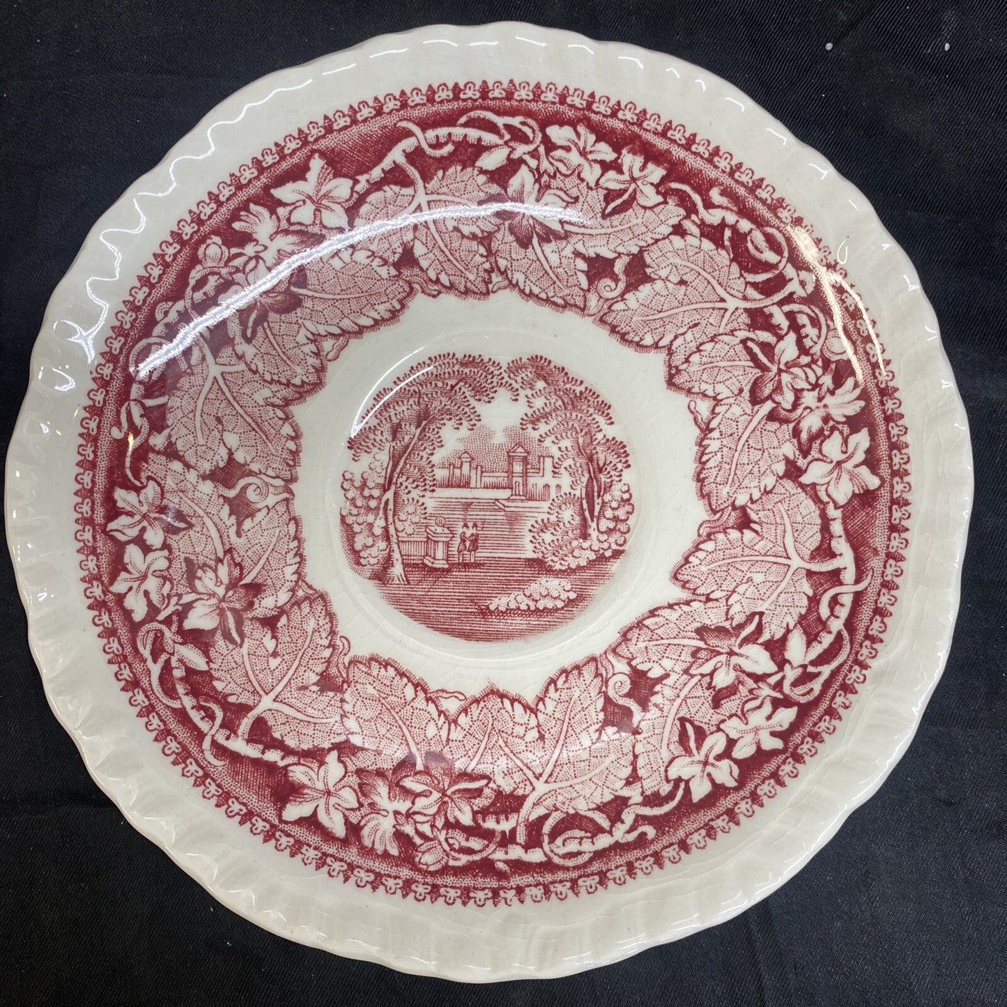 Mason's Vista Pink Flat Teacup & Saucer Set