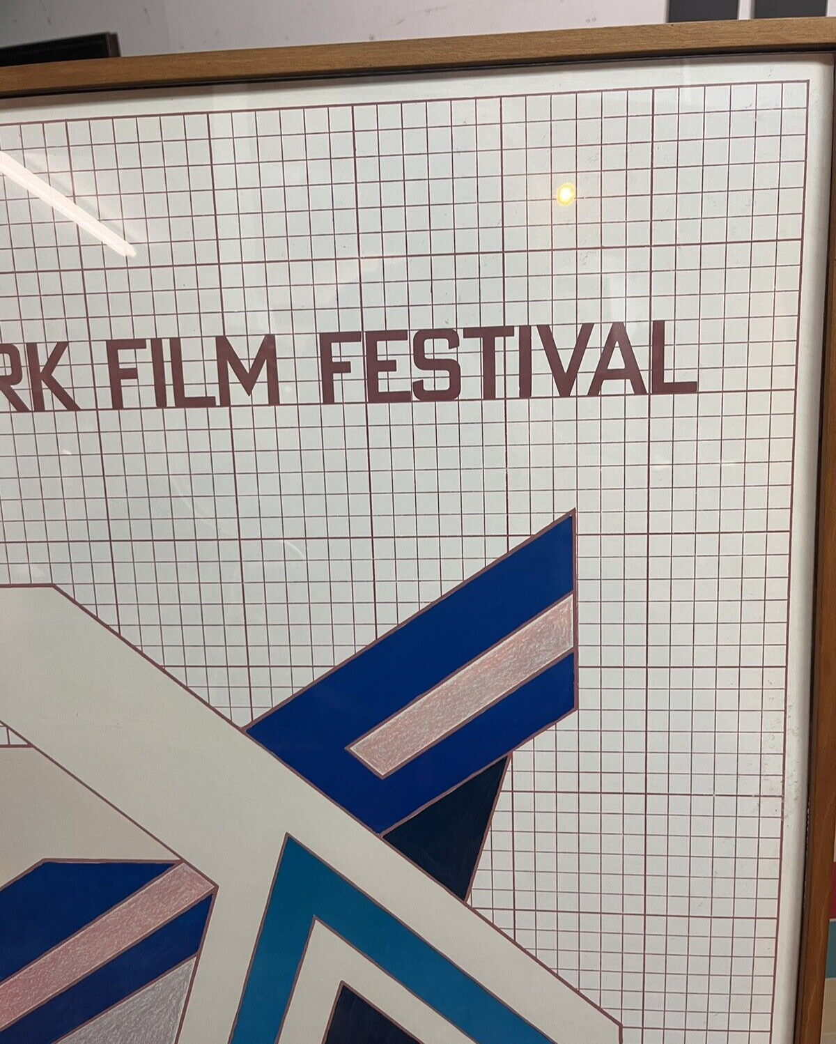 VTG Frank Stella Art 9th New York Film Festival Poster 1971 Lincoln Center BH70