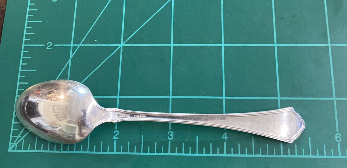 R. Wallace & Sons Set of 3 Putnam 5 1/2" Spoons Monogrammed "W" 44.9g