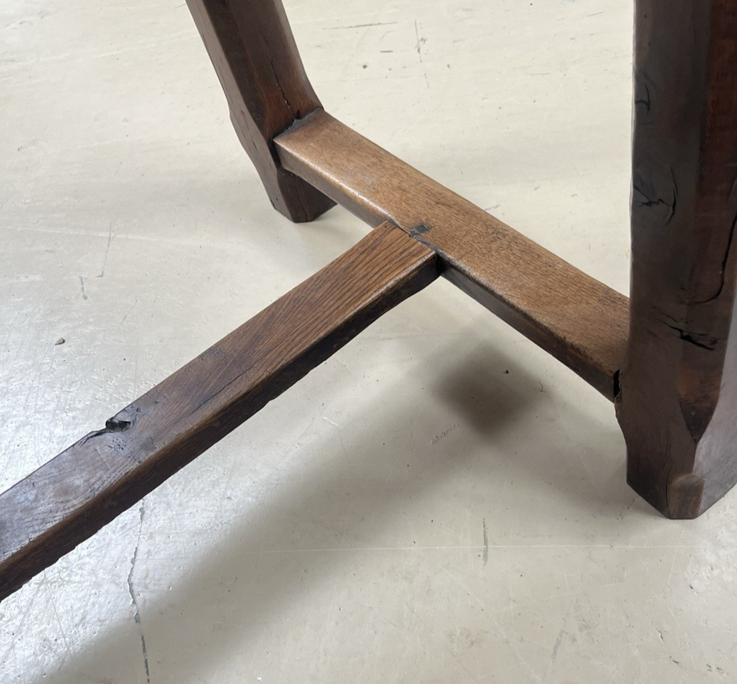 ANTIQUE FRENCH PROVINCIAL OAK RUSTIC FARMHOUSE SOFA DINING WORK TABLE