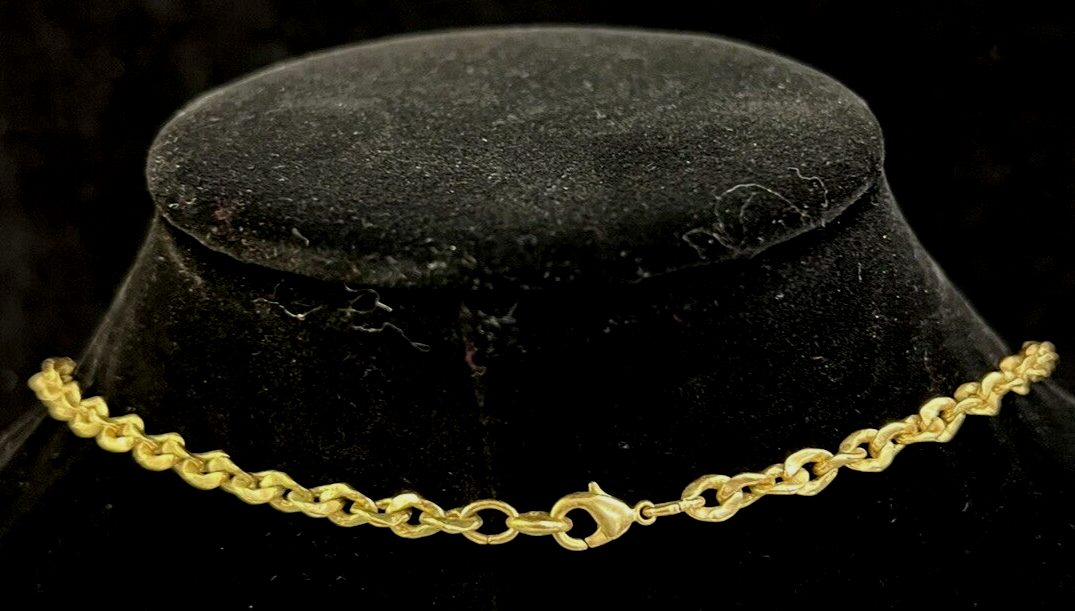 Camrose & Kross JBK gold Tone Rhinestone Paper Clip Chain Necklace 2 In One