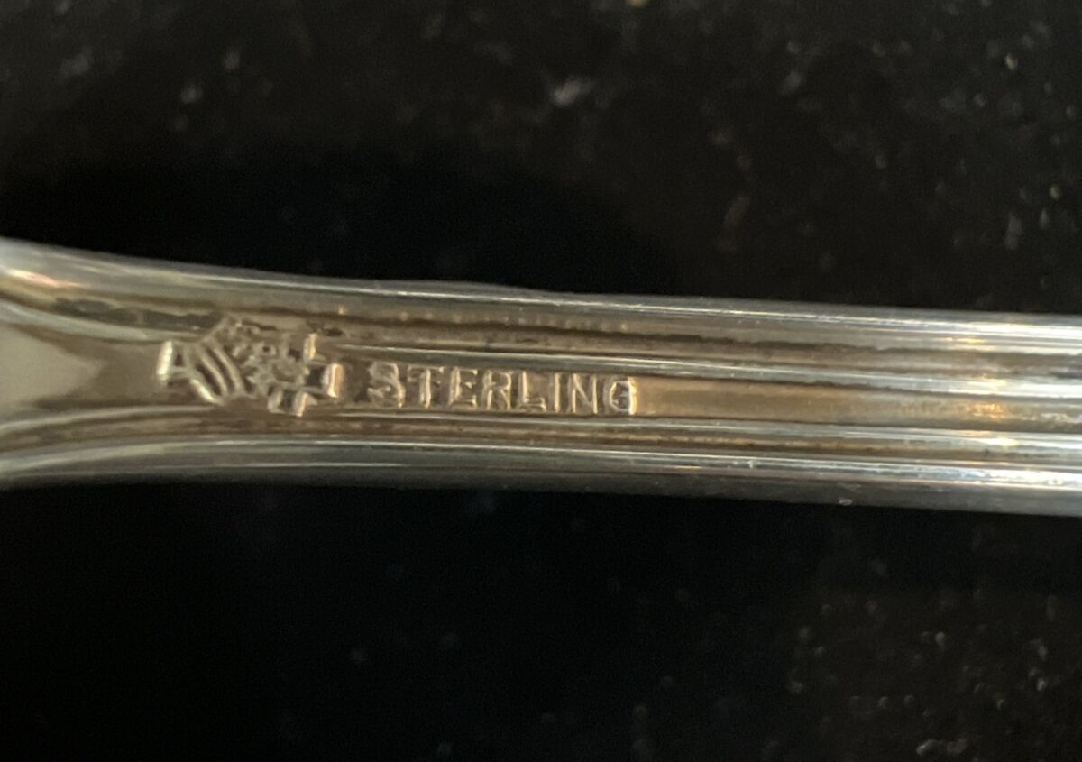 Manchester Silver Co.  Mary Warren Sterling Silver Cream Ladle Mono F 5 1/4" 15g