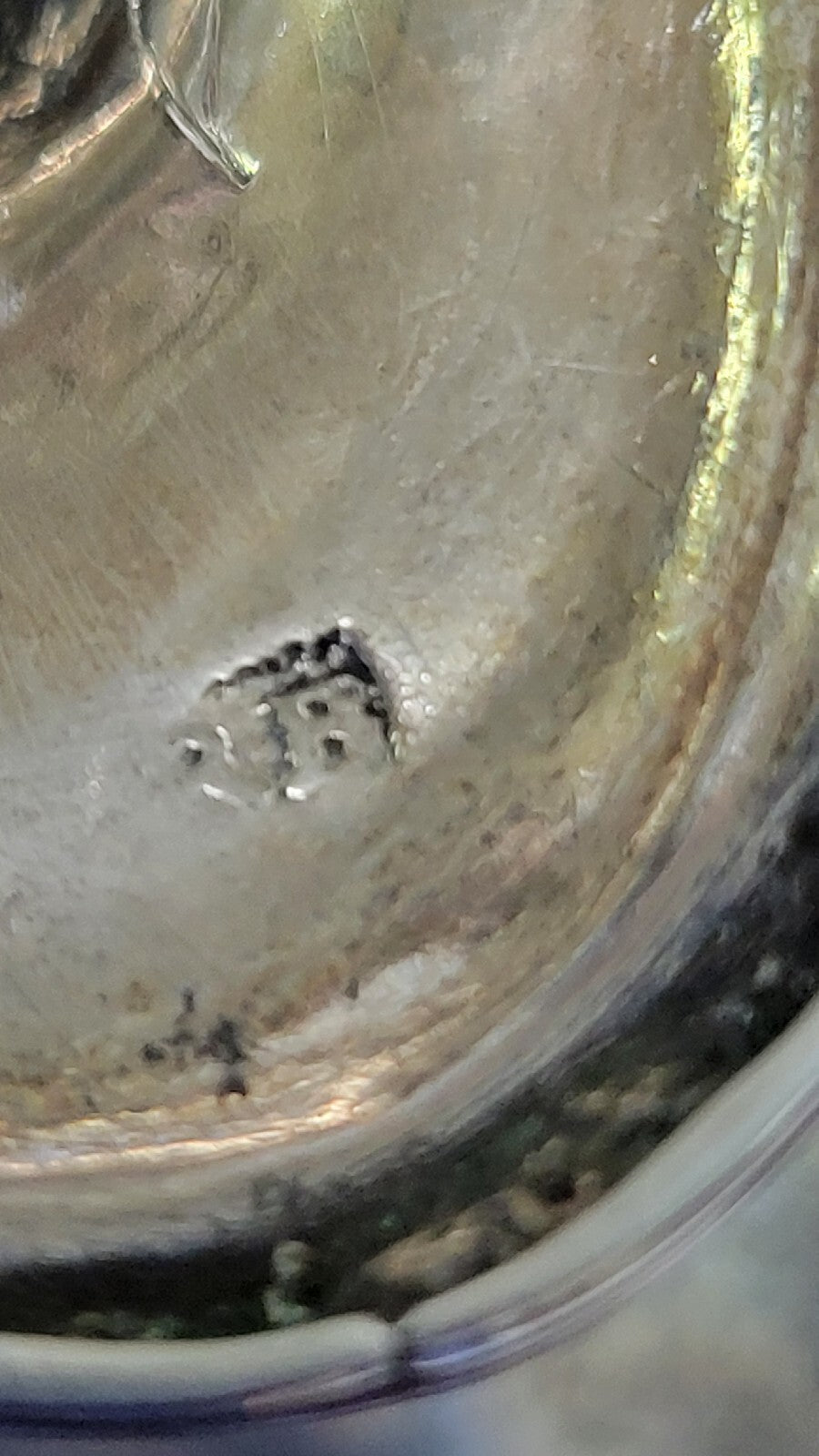 Pair George III Irish Sterling Silver Pedestal Salt Cellars Dublin 1761