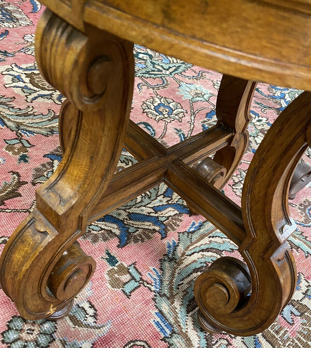 PAIR OF CHINESE SALT-GLAZED PORCELAIN VASES ON FRENCH OAK WOOD STANDS 51" HIGH