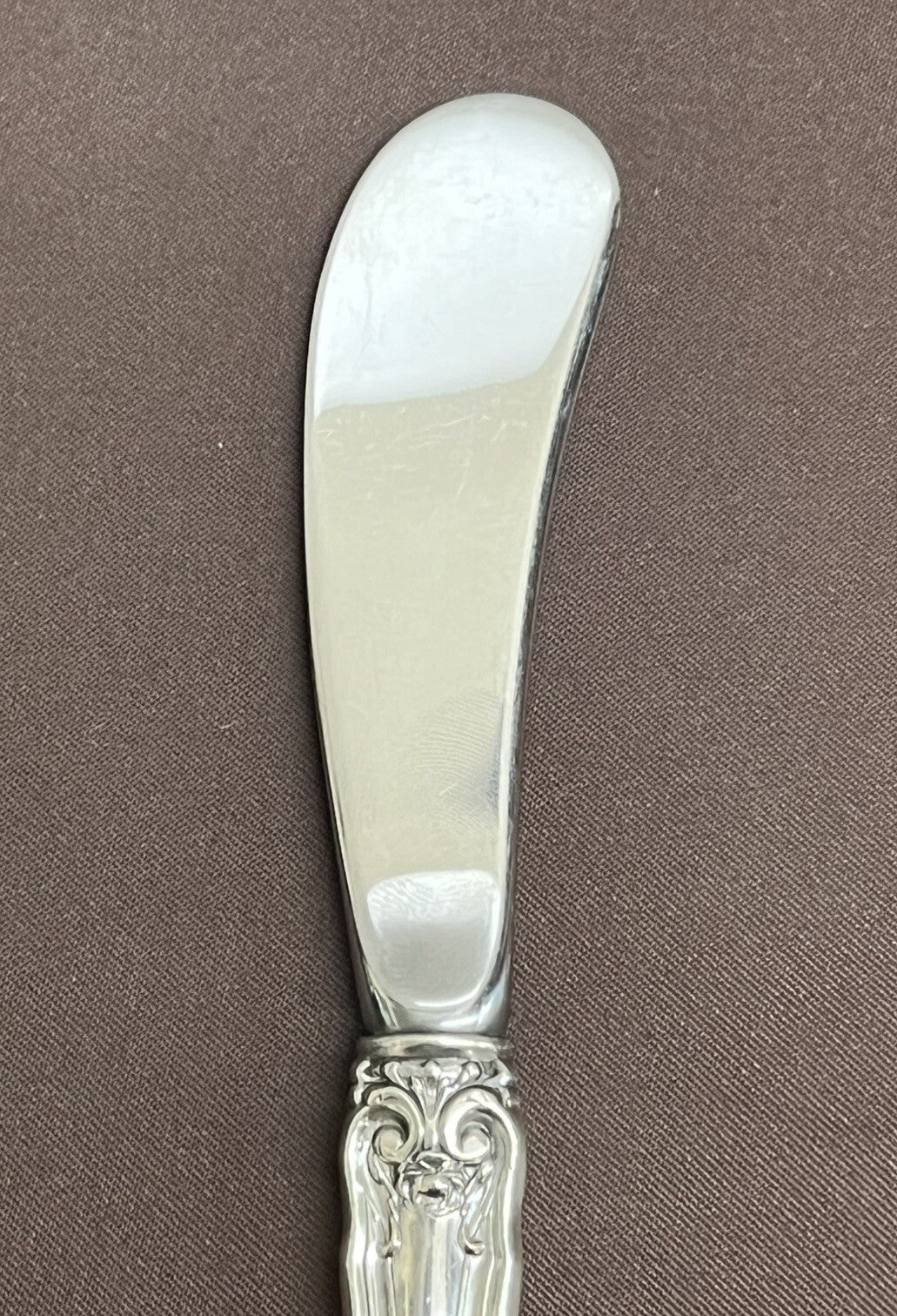 La Reine Wallace Pair of  Butter Spreaders Paddle Blade Hollow Handle NM 6 1/4"