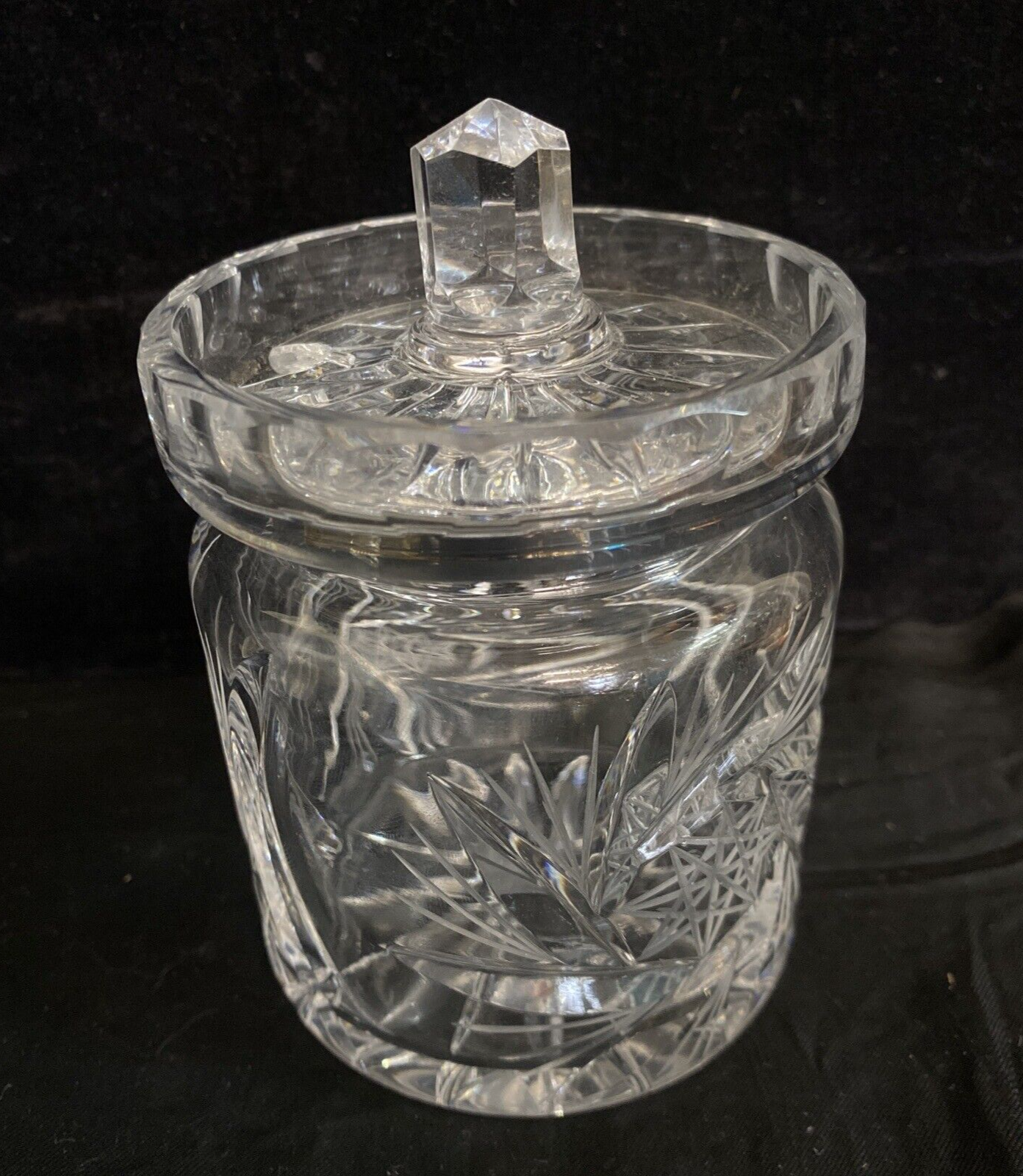 ABP Cut Glass Jam Jar