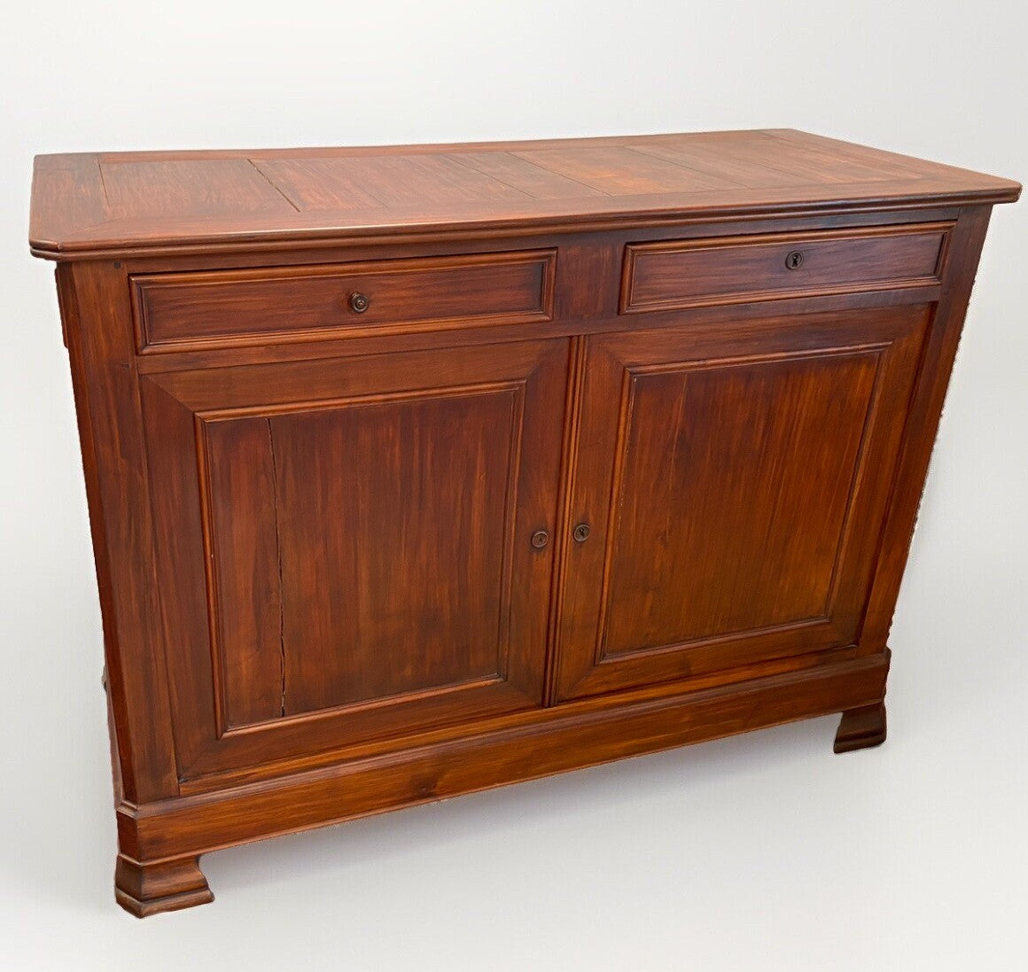 Antique French Louis Philippe Cherry Commode Chest Sideboard