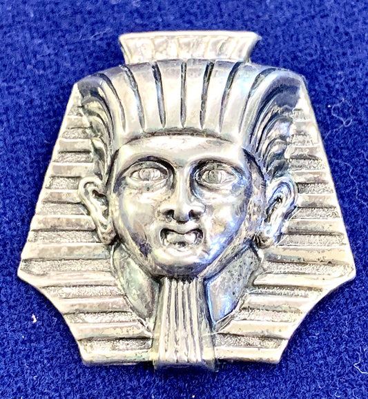 Vtg Signed Jewelart Sterling Silver Figural King Tut Pin Brooch 3D RARE $175Etsy