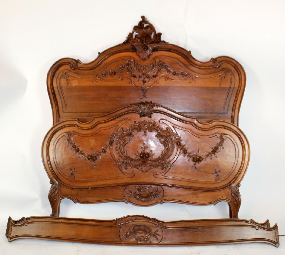 Antique French Provincial Louis XV Carved Cherry Sideboard Chest Cabinet Server