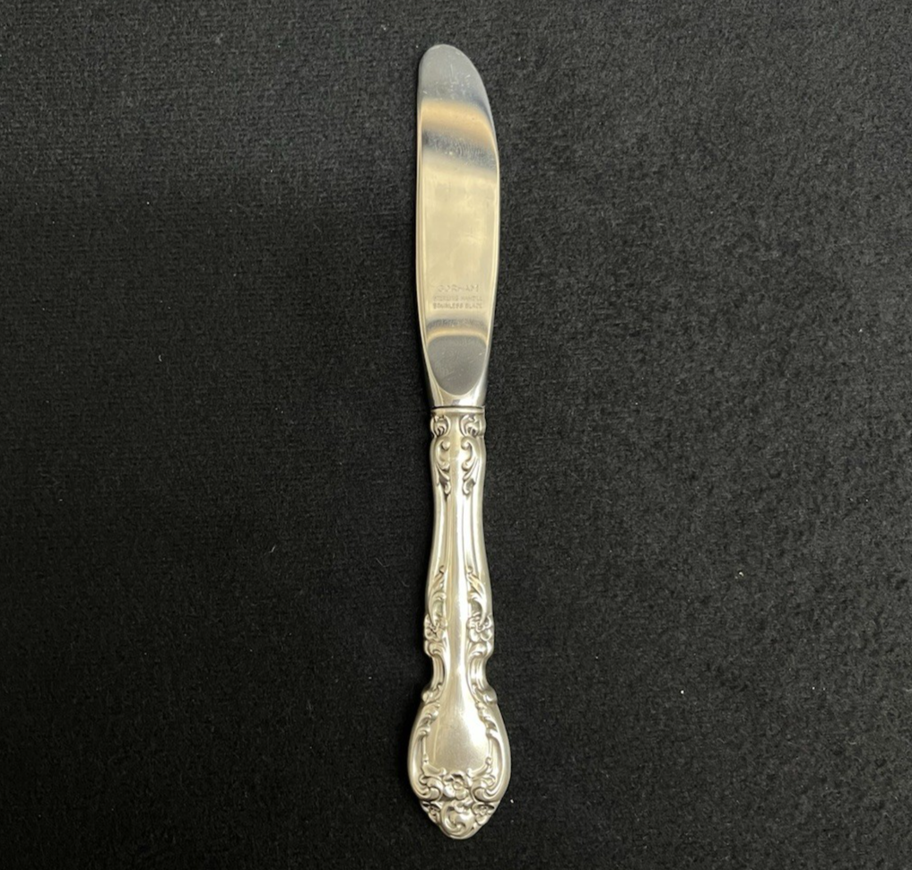 Melrose by Gorham 42.7g Sterling Modern Hollow Butter Spreader 6 1/4"Gorham Mark