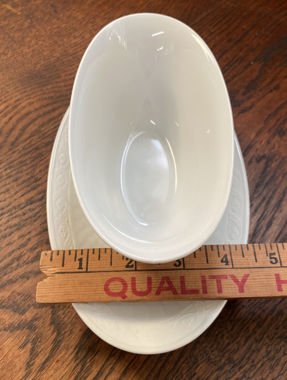 Royal Copenhagen “White Fan” Gravy Boat