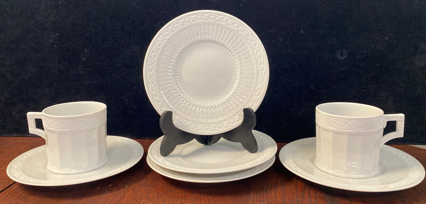 Royal Copenhagen “White Fan” Tea coffee Cup and saucers