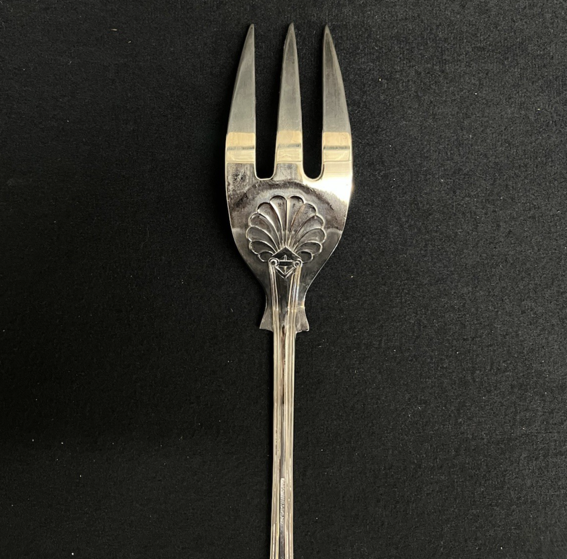 Kings by Sheffield Silverplate 3-Piece Hostess Set Spoon, Fork, and Pasta Server