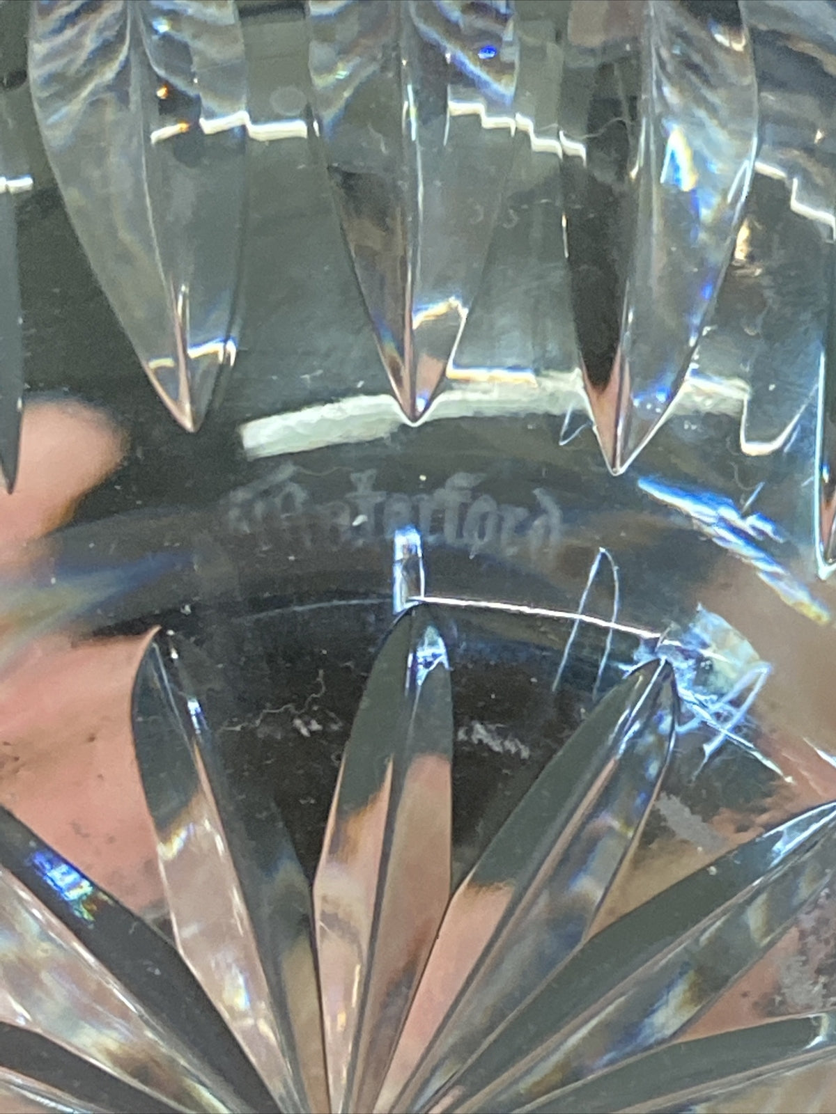 Waterford Cut Crystal Lidded Biscuit Barrel Candy Honey Dish