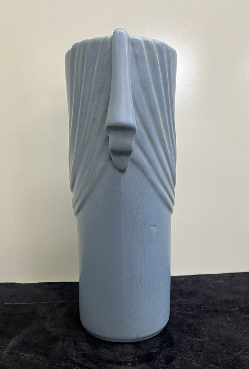 Weller Pottery 14" Ragenda Blue Draped Swag Vase B7