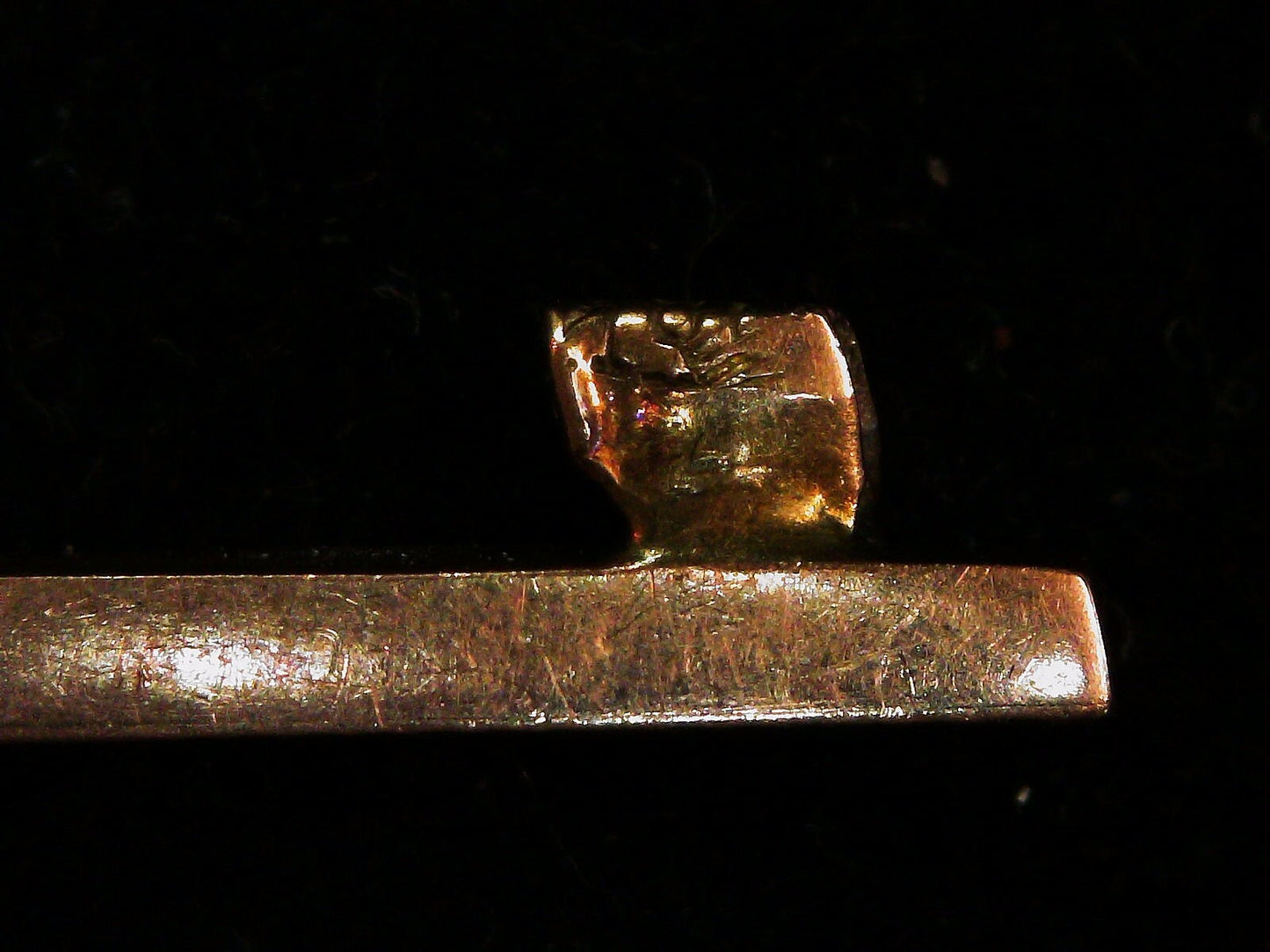 Antique 10k Yellow Gold Baby Beauty Pin 0.7g