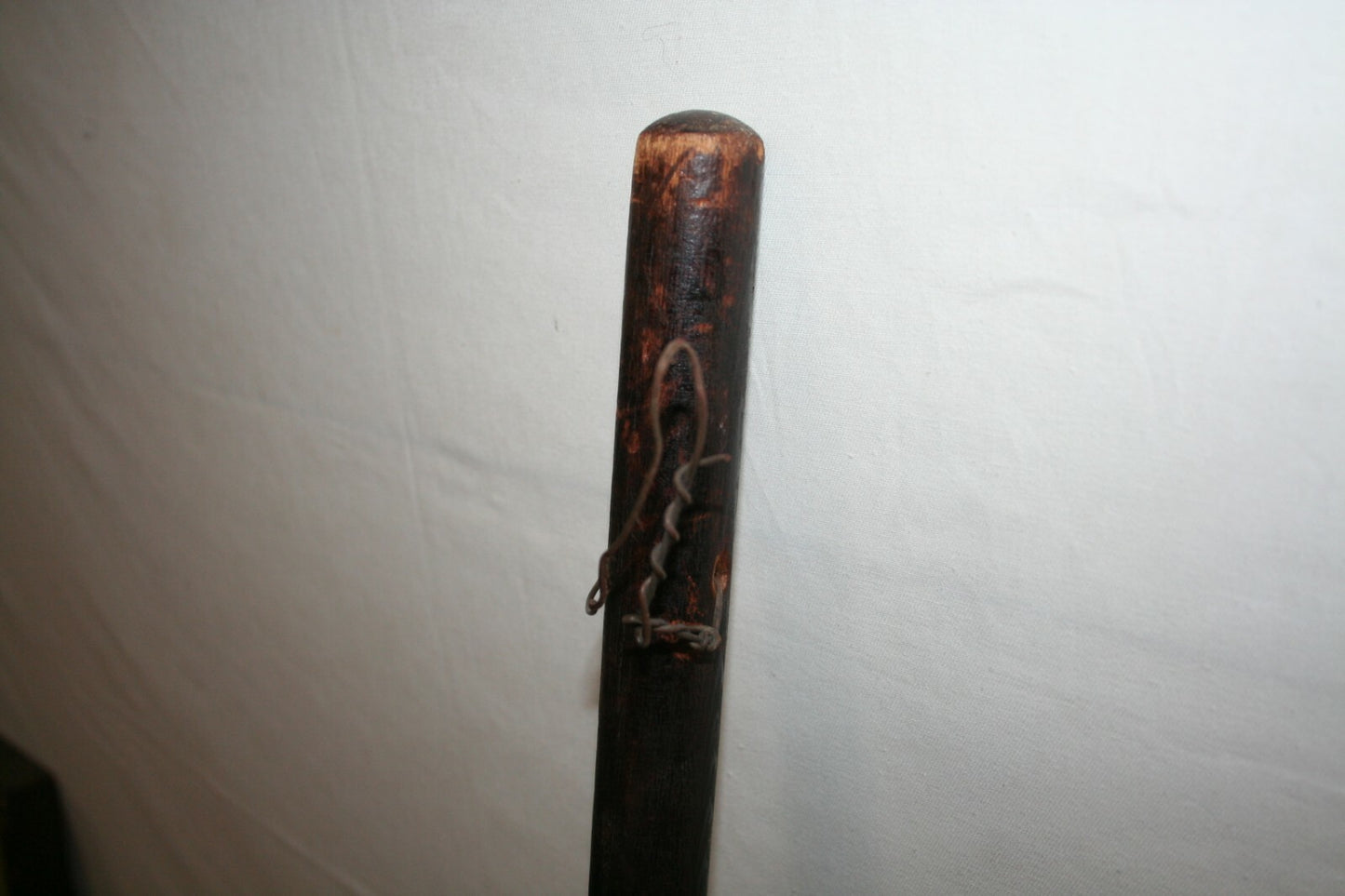 Antique French Copper Bed Warmer Handmade 200 years ago Etched Lid 41" Handle