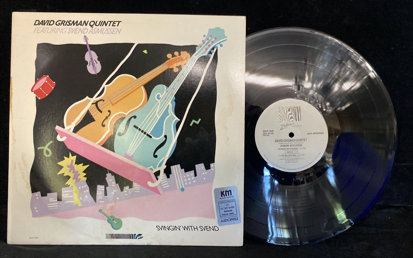 PROMO DAVE GRISMAN QUINTET W/SVEND RASMUSSEN SWINGIN WITH SVEND NM/VG++