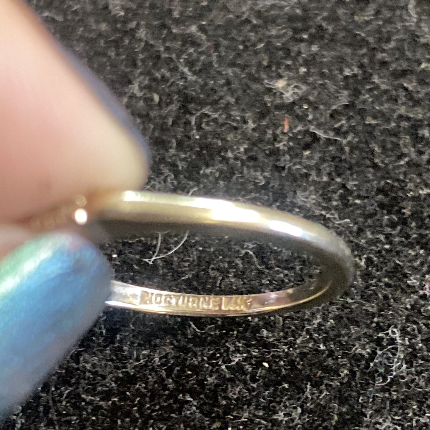 1.7g 14K NOCTURNE White Gold Diamond Ring Size 6