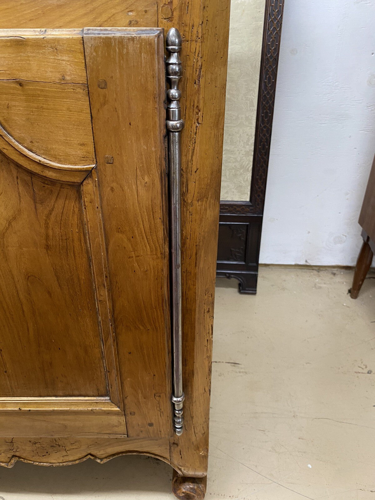 Antique 19th Century French Louis XV Cherry Buffet Chest Sideboard