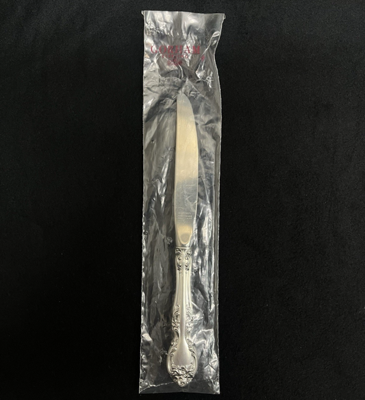 UNOPENED Melrose by Gorham 77.06g Sterling Silver Place Size Knife 9 1/8"