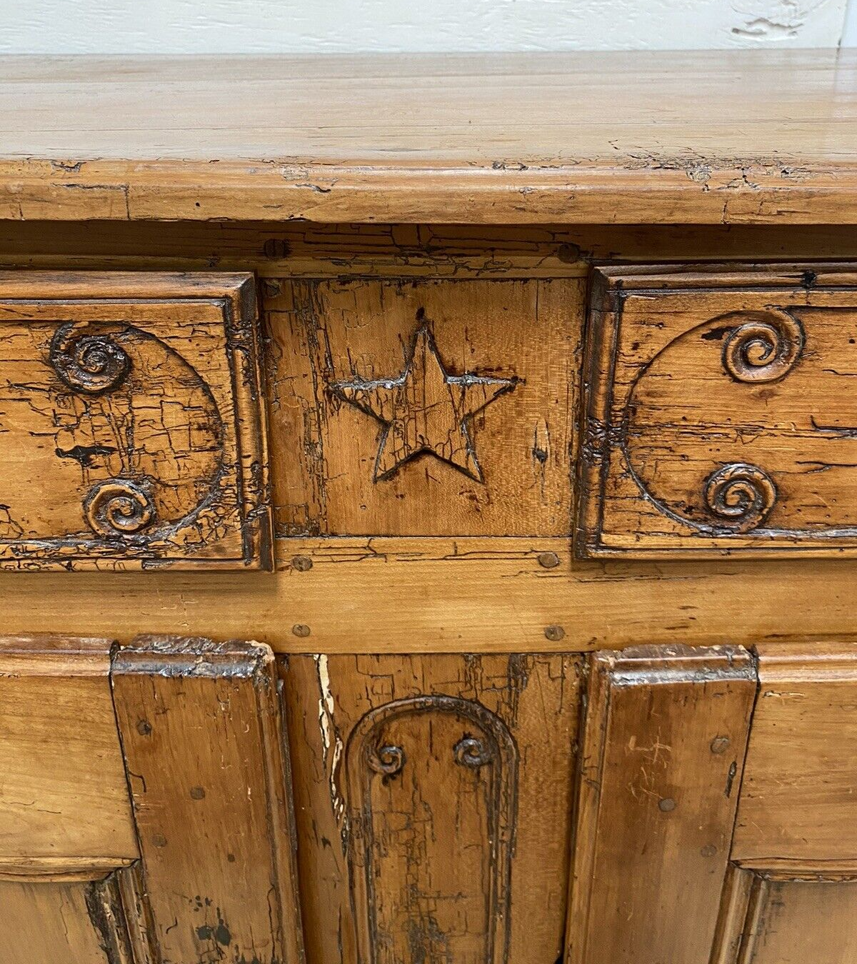 Antique French Louis XV Cherrywood Commode Chest Sideboard Cabinet 19th c. A7