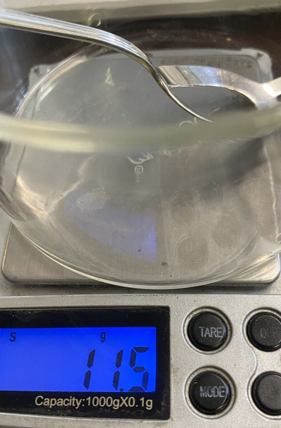 Baker Manchester Mary Warren Pattern 5 3/4" Olive Fork Spoon 11.5g