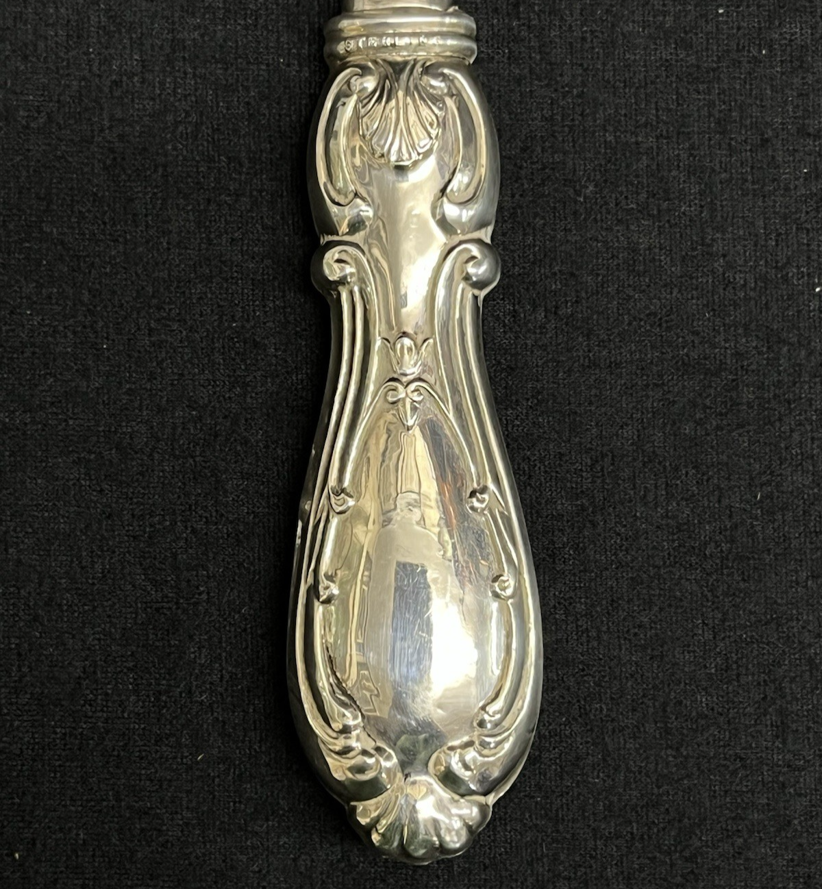 Orleans by Michael C. Fina Sterling Silver Pickle Fork w/ Hollow Handle 7 3/8"