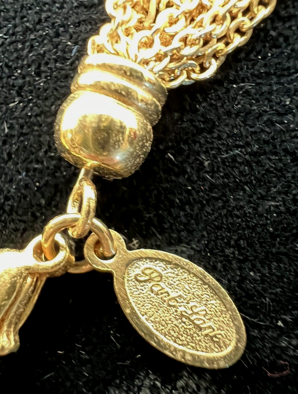 Vintage Necklace, Multi Strand, Faux Pearls with Rhinestones, PARK LANE