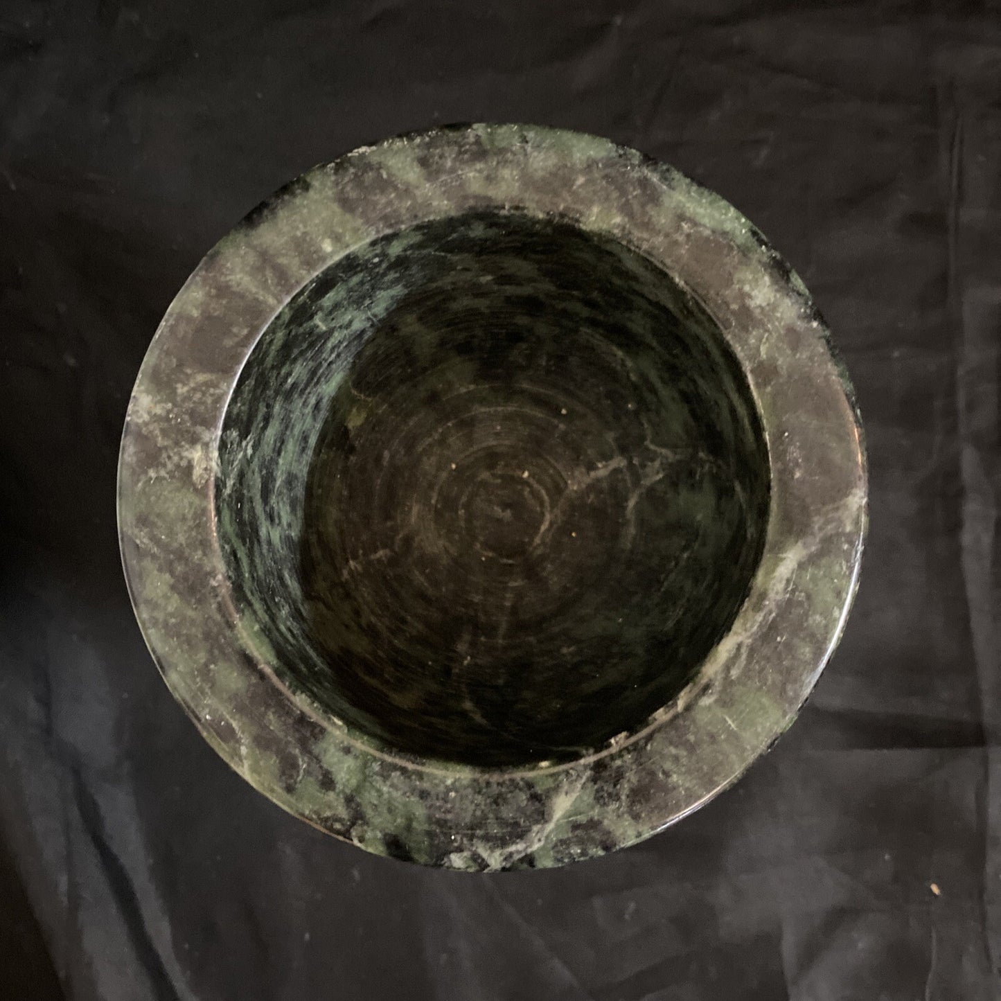 Small Green Marble Soapstone 4x4" Mortar