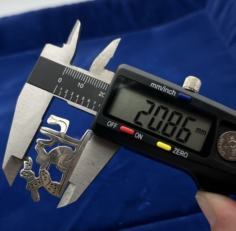 Vintage Handmade Sterling Silver (.925) Taxco Man is Hat & Cactus Brooch 2.8g