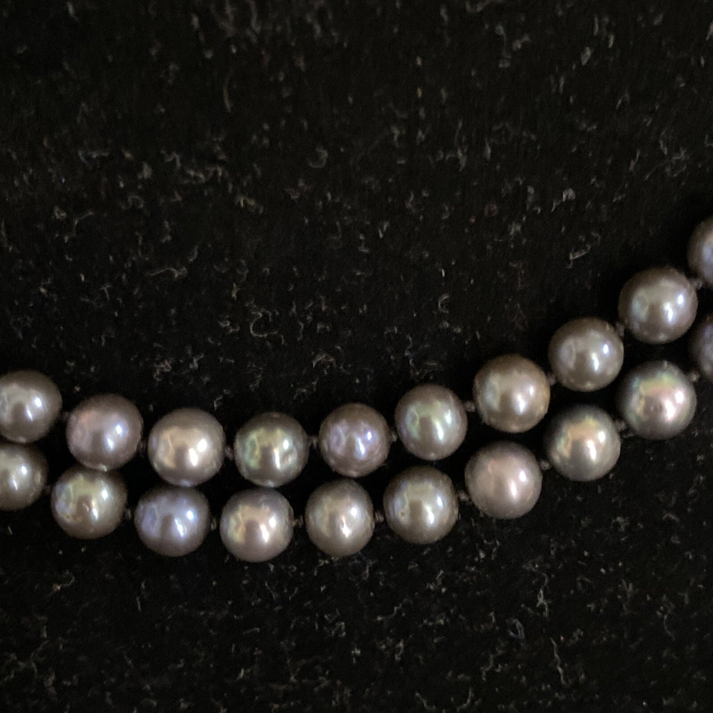 Cultured Tahitian Black South Sea Pearl Necklace, 36in, 14k gold clasp, 6.5mm