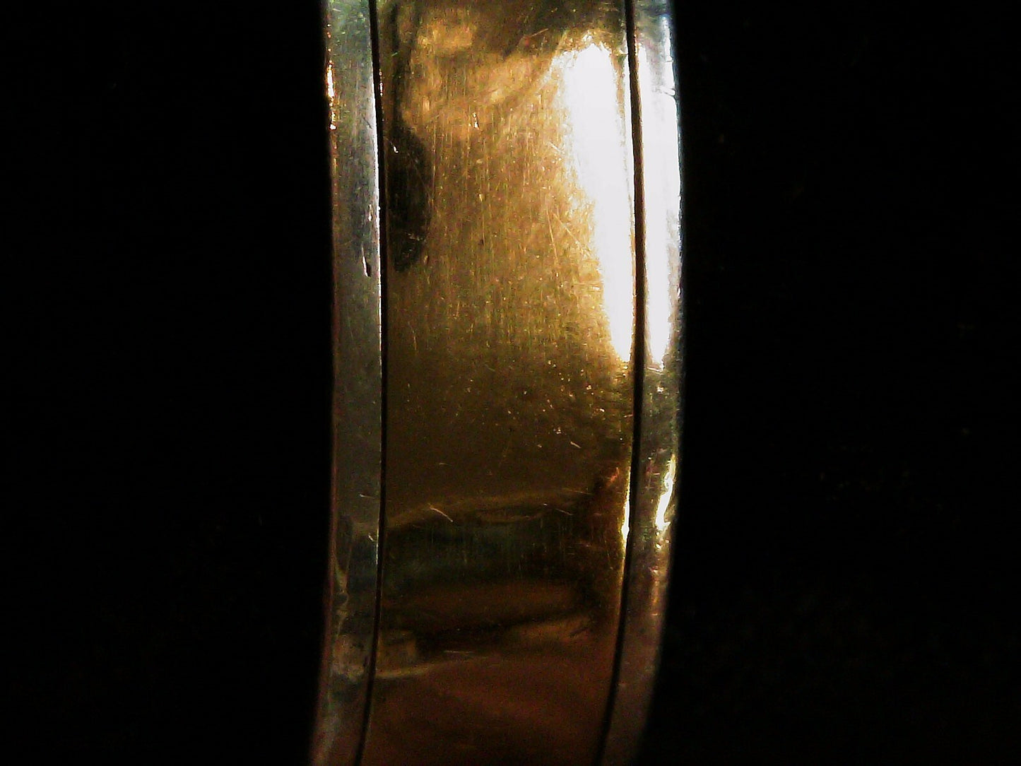 10k Yellow Gold & Sterling Silver Men's Ring Band Size 11.75 7.5g