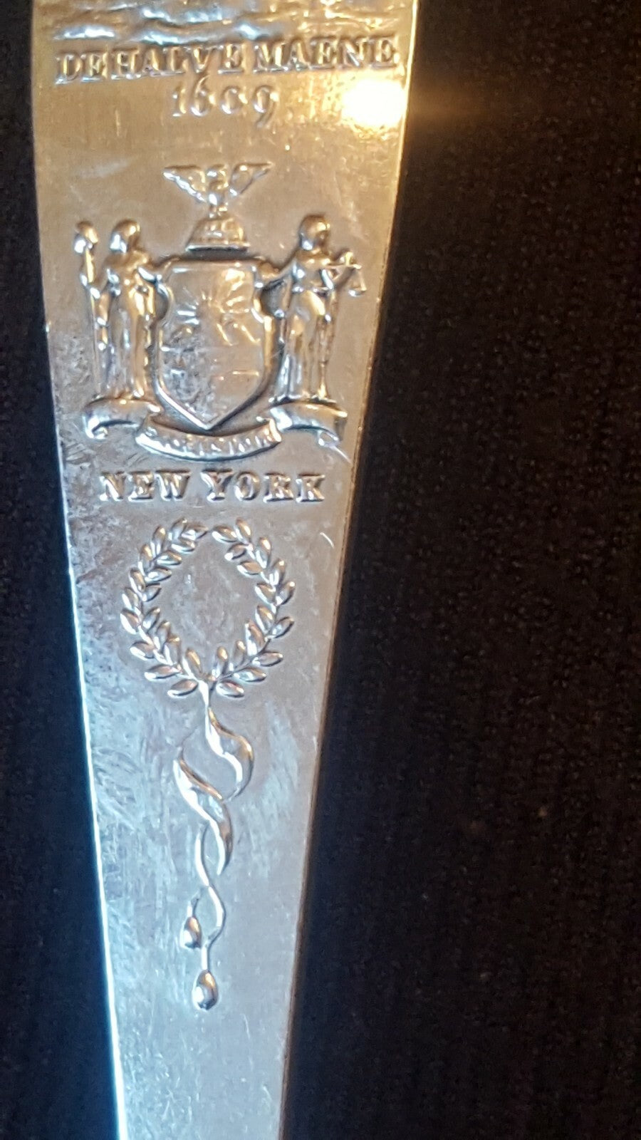 Tiffany & Co, NYC Sterling Silver Souvenir Spoon Hudson-Fulton Celebration 1909