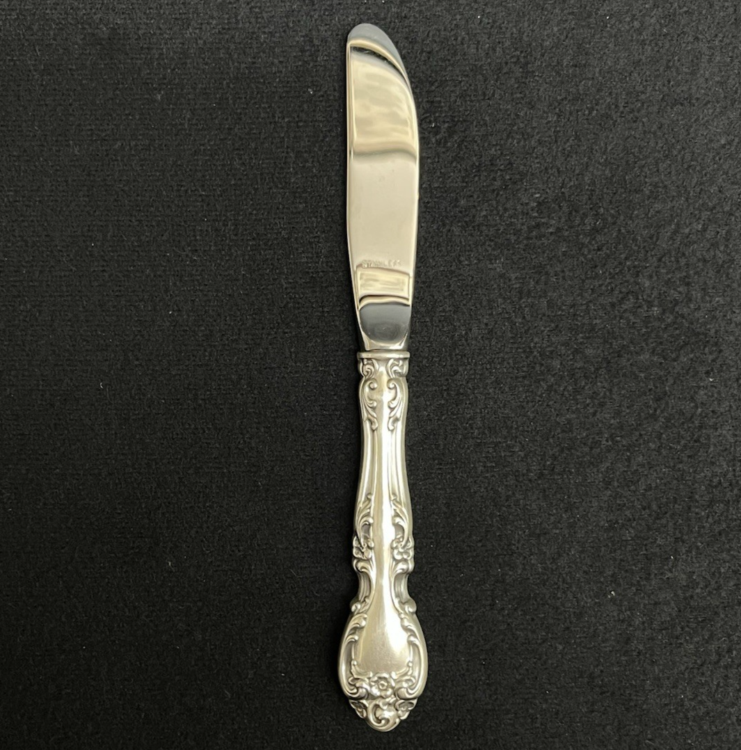 Melrose by Gorham 42.7g Sterling Modern Hollow Butter Spreader 6 1/4 in